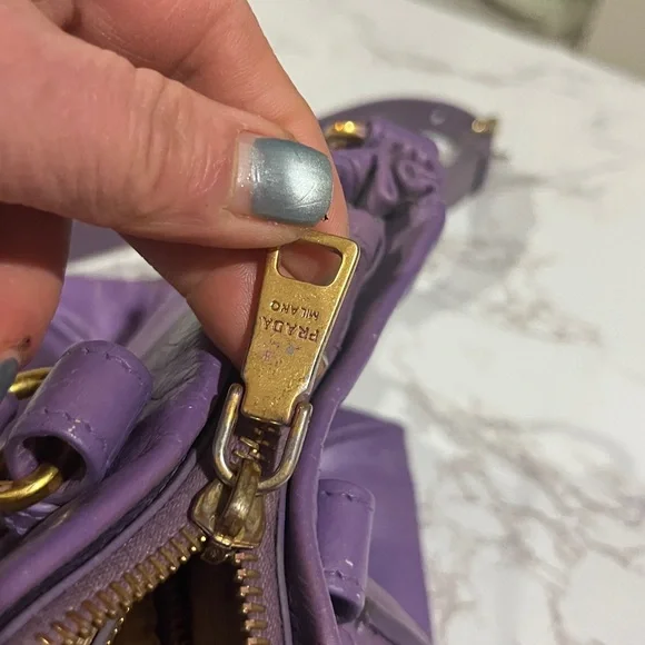 Prada 2 way Lavender Shoulder Bag - Picture 12 of 15